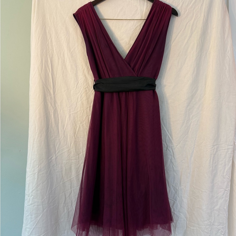Moulinette Soeurs / Anthropologie Deep Purple Midi Dress